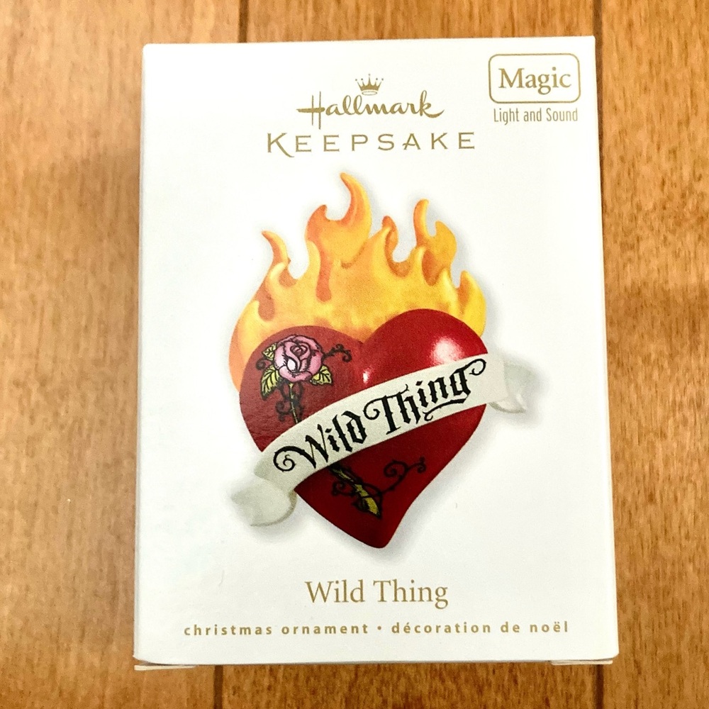 NIB Hallmark Keepsake "Wild Thing" Magic Light and Sound ornament